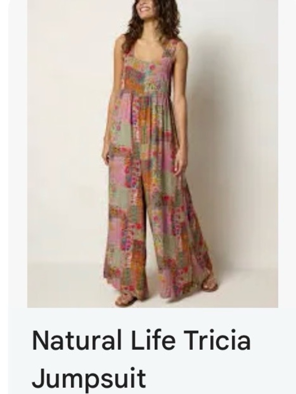 Natural Life Tricia Patchwork Jumpsuit
